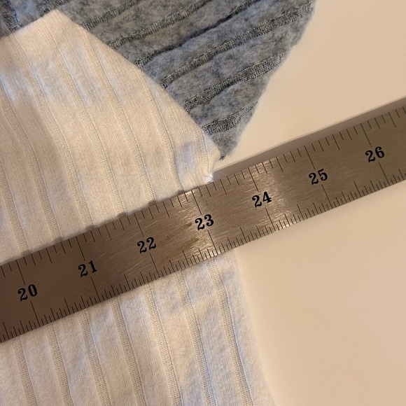 New Long Sleeve Full Zipper Hooded Sweater Size XXL Gray And White Polyester - Picture 11 of 14